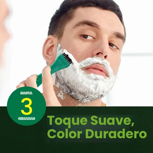 Vista 4 de Tinte para bigote y barba para hombre (marrón oscuro, 1 unidad)