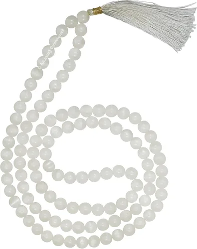 Vista 9 de Collar y Pulsera de Cuentas de Oración Japa Mala de Amazing Gemstone, 108 Cuentas para Meditación turquesa (African Turquoise)