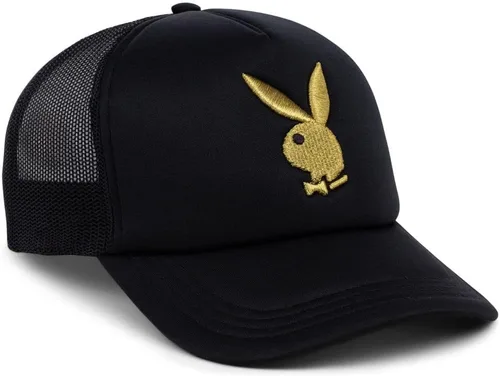 Vista 3 de Playboy Gorra ajustable Gold Rush Foam Trucker, NegroOro
