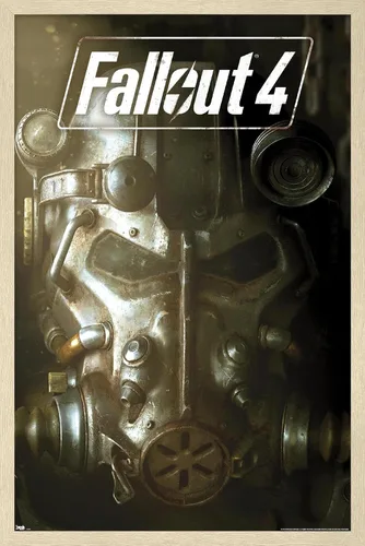 Vista 7 de Trends International Fallout 4 - Póster de pared de arte clave, 22.4 pulgadas de largo x 14.7 pulgadas, versión enmarcada en madera de granero