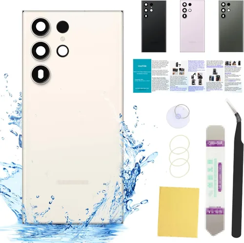 Vista 44 de Compatible con Samsung Galaxy Note 8 - Carcasa trasera de repuesto de cristal de 6.3 pulgadas, SM-N950, todos los portadores con manual de Negro