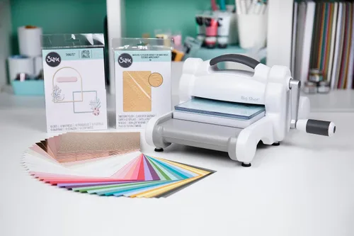 Vista 3 de Sizzix Kit de inicio Big Shot (6"), blanco/gris