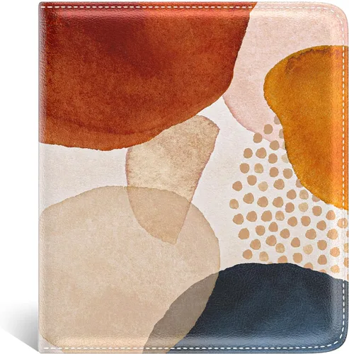Vista 26 de Nipichsha Cartera para mujer, billetera pequeña y delgada con bloqueo RFID para tarjetas de crédito, cartera de cuero compacta de dos pliegues