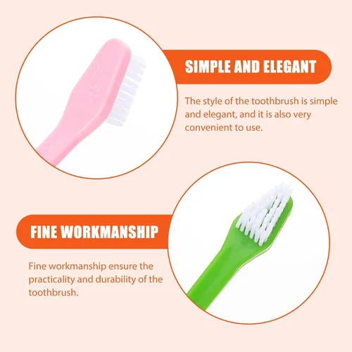 Vista 4 de Nylon PET Toothbrush Teeth Cleaning for Cats Dual Head 10pcs