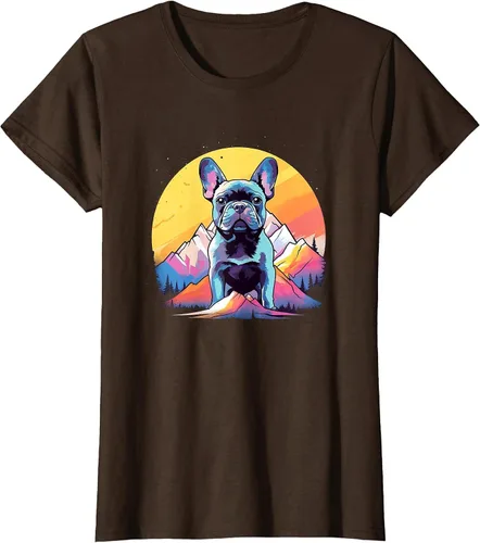 Vista 42 de French Bulldog Dog Men Women Kids T-Shirt Asphalt Grey