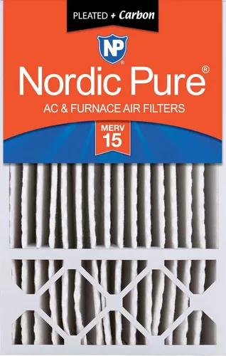 Vista 32 de Nordic Pure 16x25x5 (15_3/4 x 24_3/4 x 4_3/8) Honeywell/Lennox Filtro de aire de reemplazo MERV 8 1 unidad