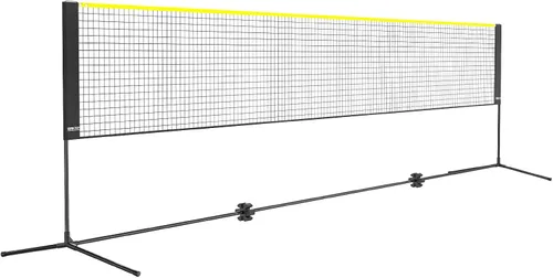 Vista 11 de VEVOR Badminton Net, Height Adjustable Volleyball Net, Wide Foldable Pickleball Net, Portable Easy Setup Tennis Net Set with Poles, Stand and Carry