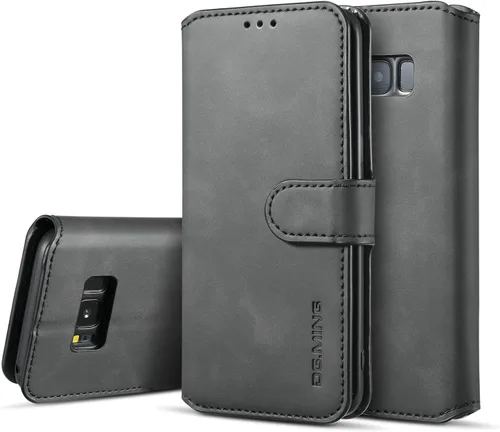 Vista 12 de UEEBAI Funda de cuero PU para Samsung Galaxy S7, Vintage Retro Premium Wallet Flip Cover TPU Inner Shell [Ranuras para tarjetas] [Cierre magnético]