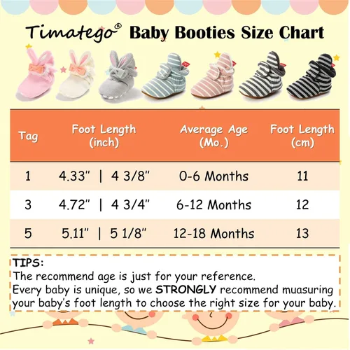 Vista 6 de TIMATEGO - Pantuflas tipo botines de felpa con suela antideslizante para recién nacidos, bebés, niños y niñas