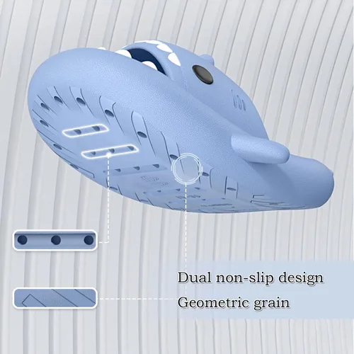 Vista 3 de Cloud Shark - Sandalias de verano con puntera abierta, antideslizantes, para la playa, piscina, ducha, secado rápido (8.5, negro)