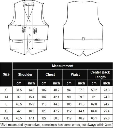 Vista 6 de COOFANDY Chaleco de traje de negocios para hombre chaleco de vestir ajustado chaleco de boda