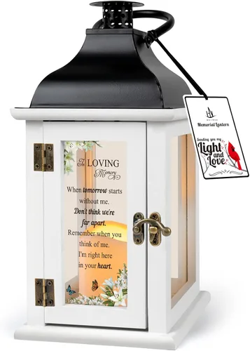 Vista 8 de Linterna conmemorativa – Regalos de condolencia por duelo por la pérdida de un ser querido, regalos conmemorativos de recuerdo por la pérdida