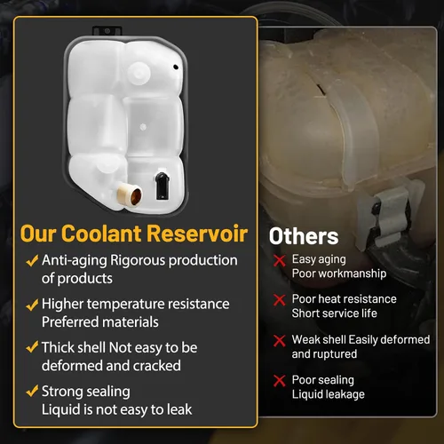 Vista 6 de Depósito de Expansión de Refrigerante del Motor 603-283 Compatible con Mercedes-Benz E350 E320 E500 E300 E280 E550 CLS500 CLS550 CLS55 AMG Reemplazo