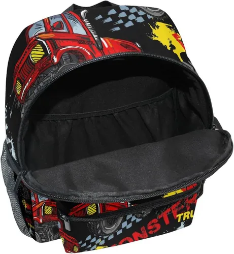 Vista 4 de Glaphy Mochilas infantiles personalizadas, Monster Truck, Mochilas Daypack