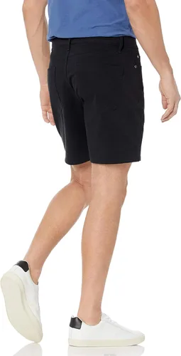 Vista 2 de Amazon Essentials Pantalones cortos elásticos con 5 bolsillos y entrepierna de 7 pulgadas para hombre