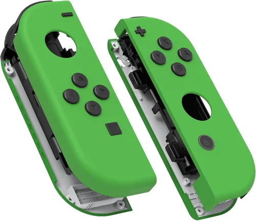 Vista 22 de eXtremeRate DIY Replacement Shell Buttons for Nintendo Switch & Switch OLED, Blue Soft Touch Custom Housing Case with Full Set Button for Joycon
