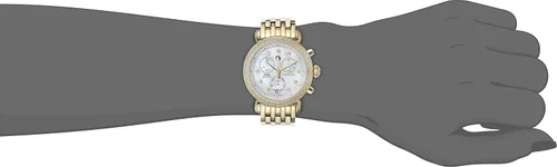 Vista 2 de MICHELE Reloj de oro de cuarzo suizo para mujer MWW03M000141 CSX-36 con pantalla analógica, Oro, Movimiento de cuarzo