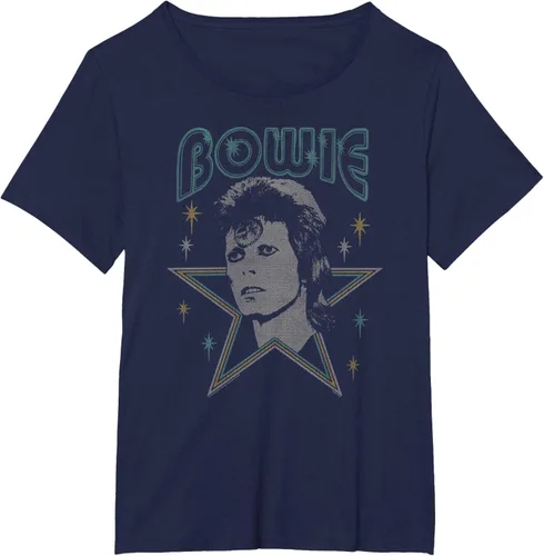 Vista 10 de David Bowie - Camiseta azul Ziggy Stardust, Negro, S