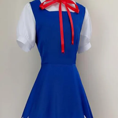 Vista 4 de Nsoking Disfraz de anime Cirno para cosplay, uniforme escolar, vestido de Halloween personalizado