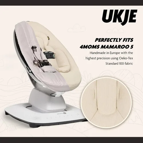 Vista 3 de UKJE Funda para columpio compatible con 4moms mamaRoo 5 Swing Accesorios para columpio de bebé Forro reversible para asiento infantil Fácil