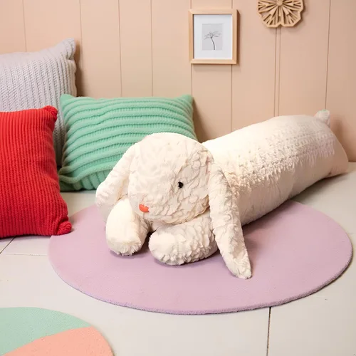Vista 10 de Ryttir Peluche de llama grande de 29.5 pulgadas, 15% Chubbier, almohada corporal de alpaca suave con peso para niños y adultos, regalo perfecto