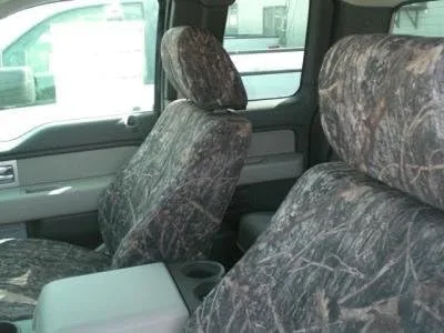 Vista 2 de Durafit Seat Covers, Hecho para adaptarse a asientos de cubo F150 2010-2014 con bolsas de aire de impacto lateral