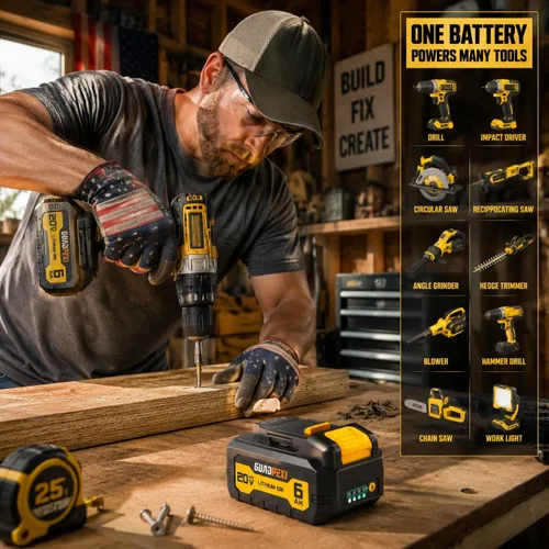 Vista 2 de Batería de repuesto de 6Ah compatible con herramientas DeWalt 20V