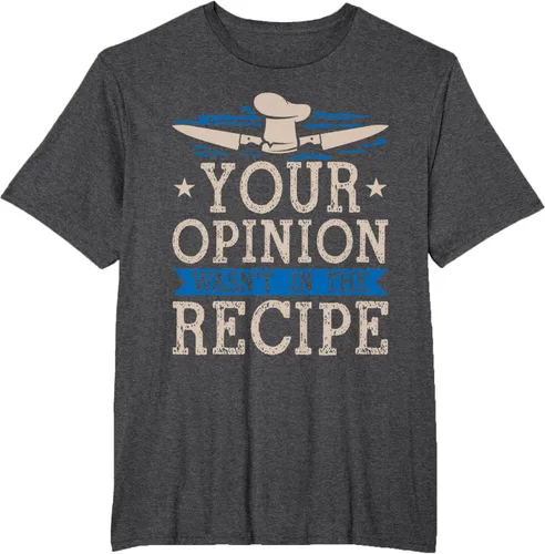 Vista 18 de Cooking Your Opinion Wasnot In The Recipe Chef Cook Baker - Camiseta, Negro, S