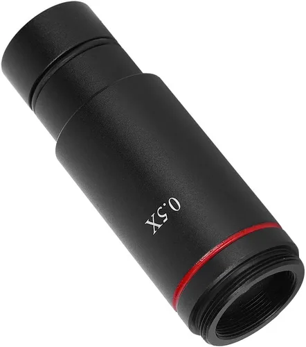 Vista 6 de Oumefar Microscopio Ocular 0.5X C Montaje Microscopio Lente de cámara 0.984 in para ocular electrónico CCD Cámara Industria HDMI Microscopio Cámara