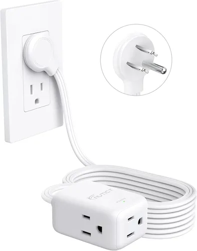 Vista 24 de Cable de extensión corto de 6 pulgadas, extensor de 3 salidas, divisor