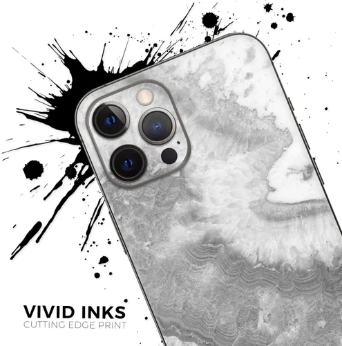 Vista 5 de DesignSkinz Kit de calcomanías de cuerpo completo compatible con iPhone 15 Plus, mármol gris pizarra V26