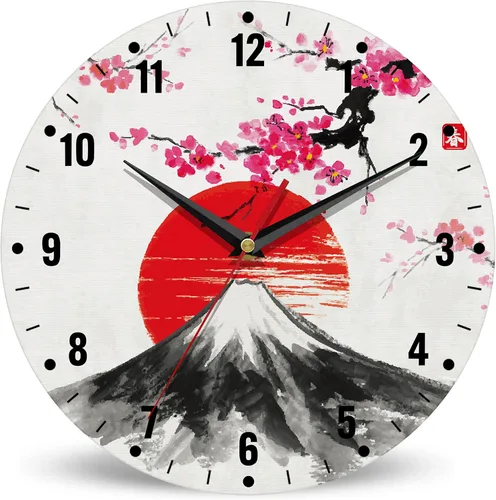 Vista 9 de SPUNKER Reloj de pared con bandera estadounidense, reloj de pared de cocina con bandera estadounidense, reloj de día de la independencia de 10