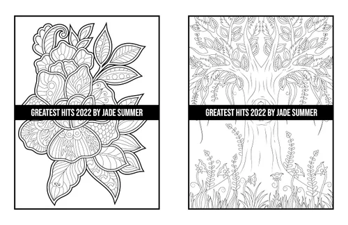 Vista 42 de Greatest Hits An Adult Coloring Book with the 100 Best Pages from the Jade Summer Collection