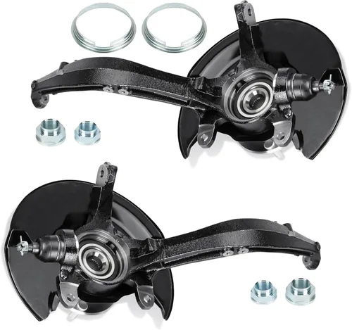 Vista 7 de Conjunto de Nudillo de Dirección y Cubo de Cojinete de Rueda Delantero Izquierdo Compatible con Honda Accord 2.4L Coupe sedan 2003-2007, Reemplazo