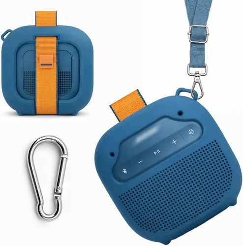 Vista 8 de alltravel Funda de silicona para altavoz Bluetooth portátil Bose SoundLink Micro (2.ª generación)