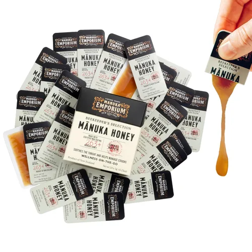 Vista 9 de Manuka Emporium, MGO 263+, Miel de Manuka pura, vitalidad diaria, tarro