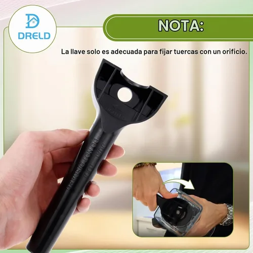 Vista 5 de Cuchilla de licuadora compatible con Vitamix con llave y herramienta de enchufe de accionamiento Compatible con 5200 6300 5000 Series 64oz y 32oz