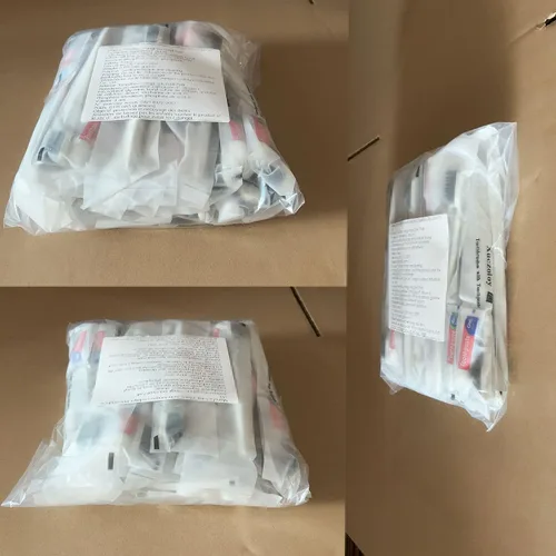 Vista 9 de Cepillos de dientes desechables con pasta de dientes, paquete de 60 cepillos de dientes desechables envueltos individualmente a granel para personas