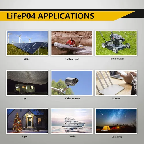 Vista 8 de SEFEPODER Batería de Litio LiFePO4 de Ciclo Profundo de 12V 8Ah, Batería Recargable de Más de 2000 Ciclos para Energía Solar/Eólica, Iluminación