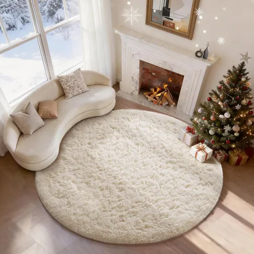 Vista 67 de Ophanie - Alfombras para sala de estar, antideslizante y suave, de felpa grandes y peludas para dormitorio, peludas para niños y niñas, decoración