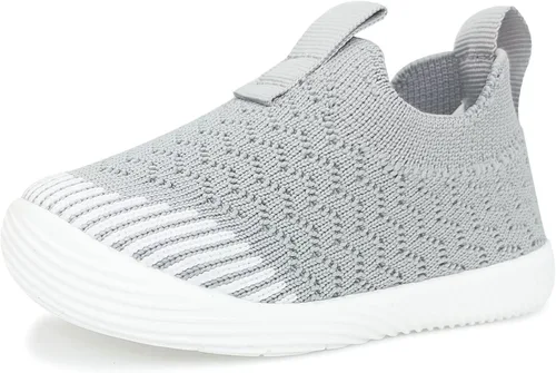 Vista 3 de iSusuJo Zapatos de bebé para niño y niña, zapatos para caminar sin cordones para bebés, zapatos para primeros pasos, 6, 9, 12, 18, 24 meses