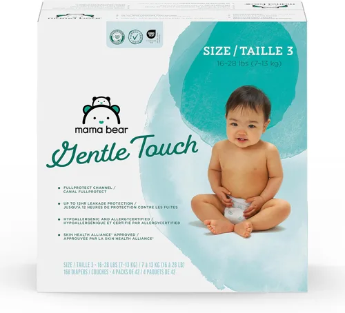 Vista 23 de Marca Amazon - Pañales Mama Bear de toque suave, talla 1, 50