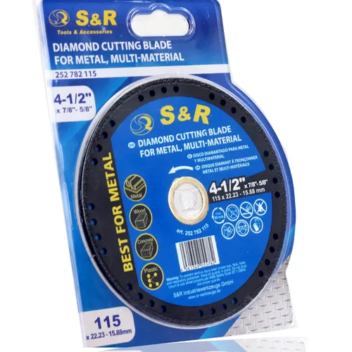 Vista 6 de S&R Disco de corte multimaterial de diamante de 4.5 pulgadas, dura 50 veces más largo, de baja visión, resistente a las roturas, sin desgaste