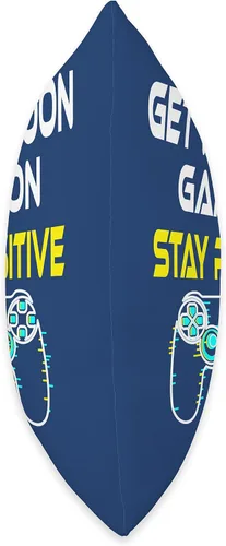 Vista 2 de DesignsByKelley Best Wishes Fast Recovery Gifts Get Well Soon Game On Boys Teens Stay Positive Gifts - Almohada de 16 x 16 pulgadas, multicolor