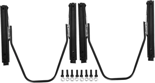 Vista 6 de IKON MOTORSPORTS, Asientos universales para vehículos de carreras de microfibra de poliuretano + cuero de carbono, con deslizadores de doble
