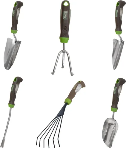Vista 10 de AMES 24452009 Ergo Gel Grip Juego de herramientas de jardín con pala de mano y cuchara de tierra