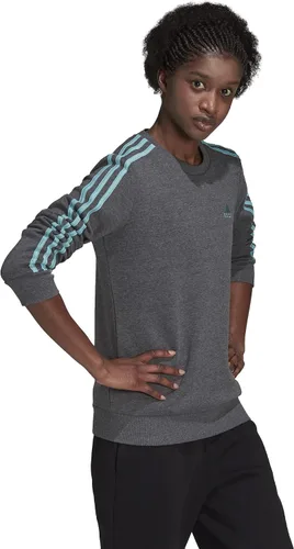 Vista 72 de adidas Sudadera Essentials de forro polar con 3 rayas para mujer