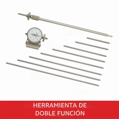 Vista 5 de Starrett Dial de distorsión del cigüeñal o medidor de tensión Blanco