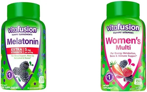 Vista 14 de Vitafusion Vitaminas gomosas de melatonina extra fuertes, 5 mg, 120 unidades de gomitas
