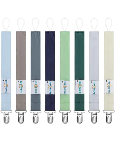 Vista 10 de Babygoal 6PBM05-HZ Juego de 6 prendedores para chupón para niños y niñas, se adaptan a la mayoría de los estilos de chupones y juguetes de dentición